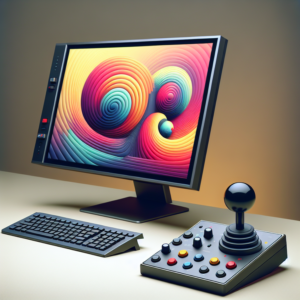 Why are some monitors equipped with joystick controls instead of buttons?