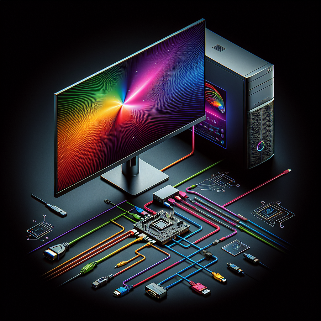 How do I connect an OLED monitor to my computer?