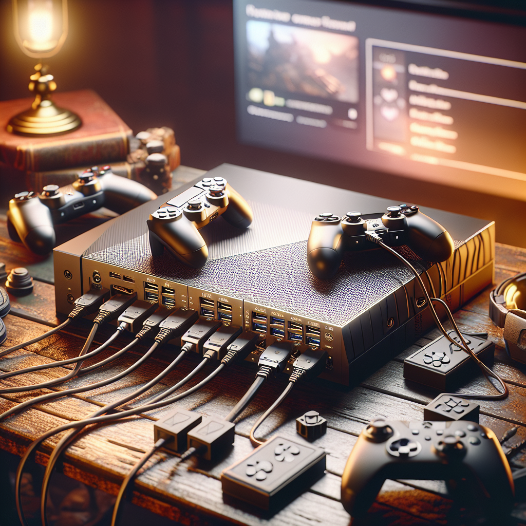 Can a USB Hub Be Used to Connect Multiple Headsets to a Gaming Console for Team Play?