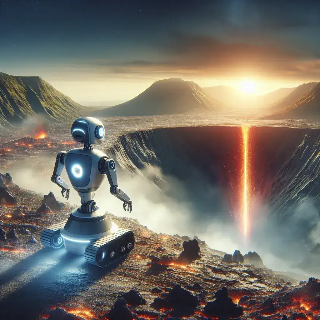 AI Robotics Exploring Volcanic Vents for Sustainable Energy Sources